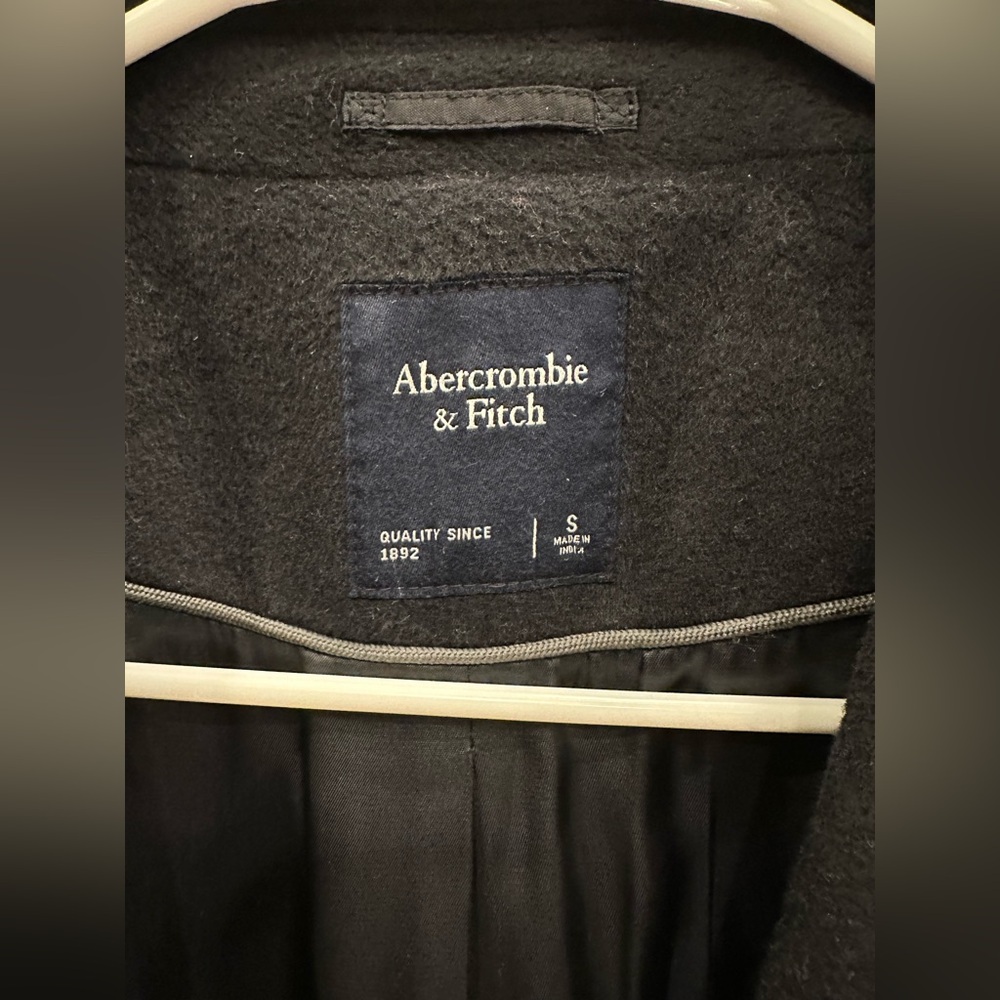 Men’s Size Small Abercrombie & Fitch Black Winter Coat - Picture 3 of 5